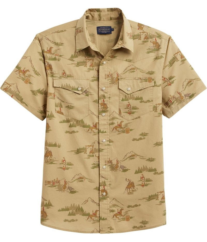 Pendleton Mens Ranch Rodeo Button Up Shirt
