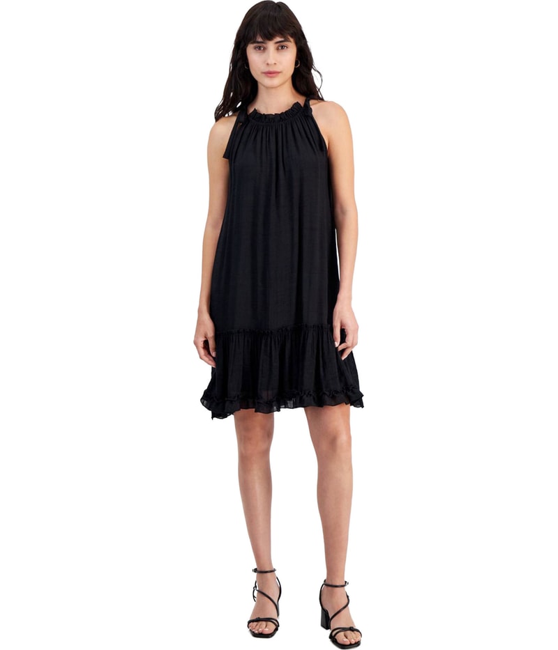 Robbie Bee Womens Ruffled A-line Dress