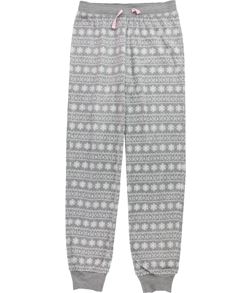 Cosmic Love Girls Fair Isle Snowflake Pajama Jogger Pants