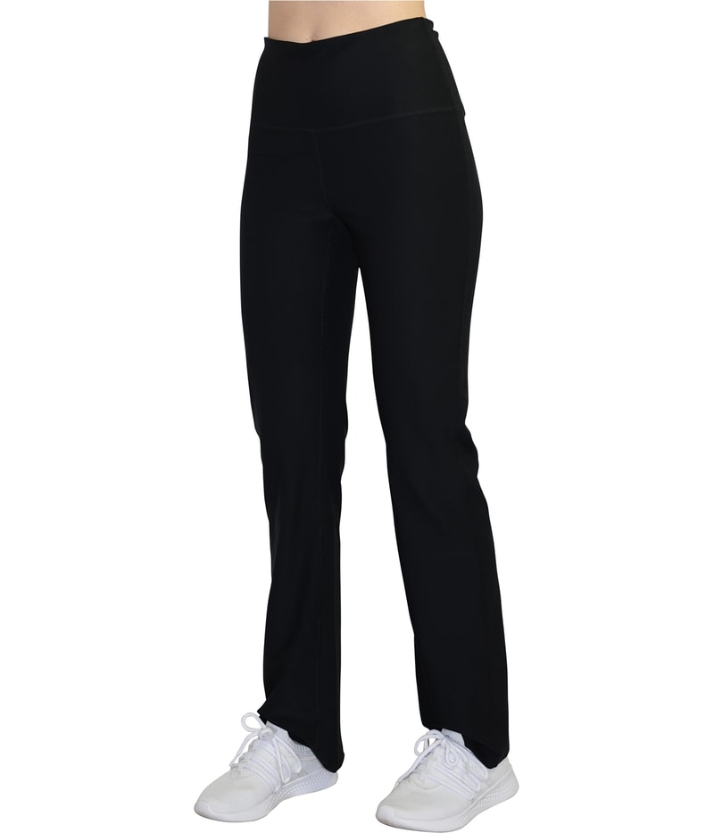Reebok Womens Highrise Running Tapered Compression Leggings Athletic Pants in Black, image 2 of 4