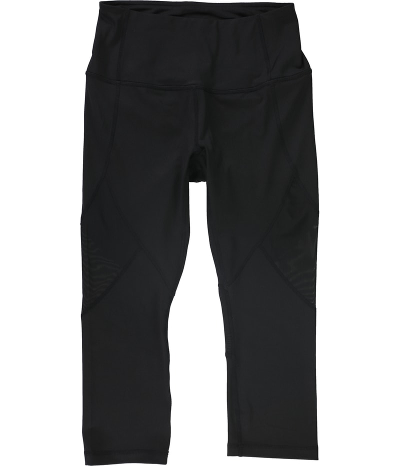 Reebok Womens Highrise Capri Tapered Compression Cropped Leggings Athletic Pants