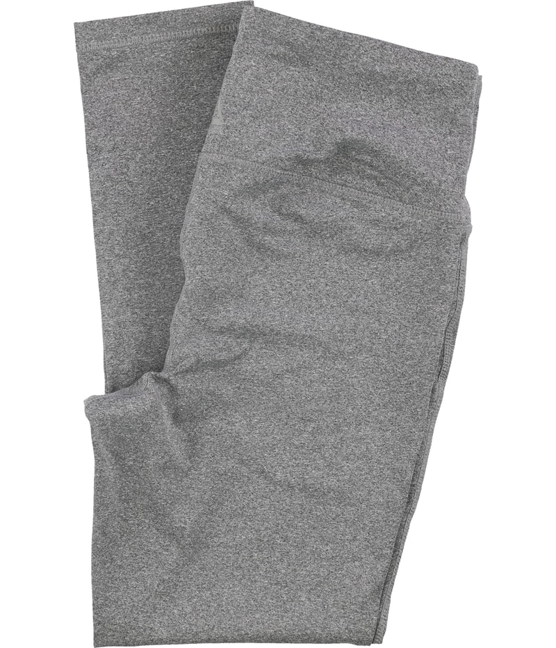 Reebok Womens Momentum Capri Tapered Compression Cropped Mom Athletic Pants in Gray, view 5