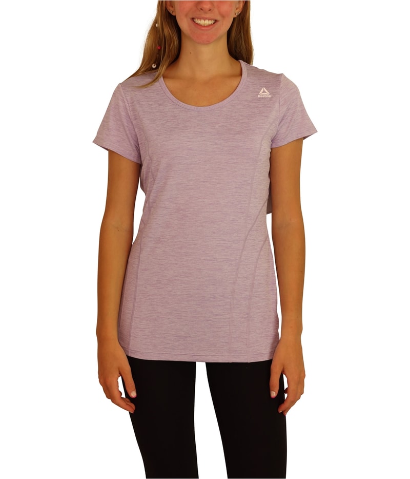 Reebok Womens Linear Marled Basic T-Shirt