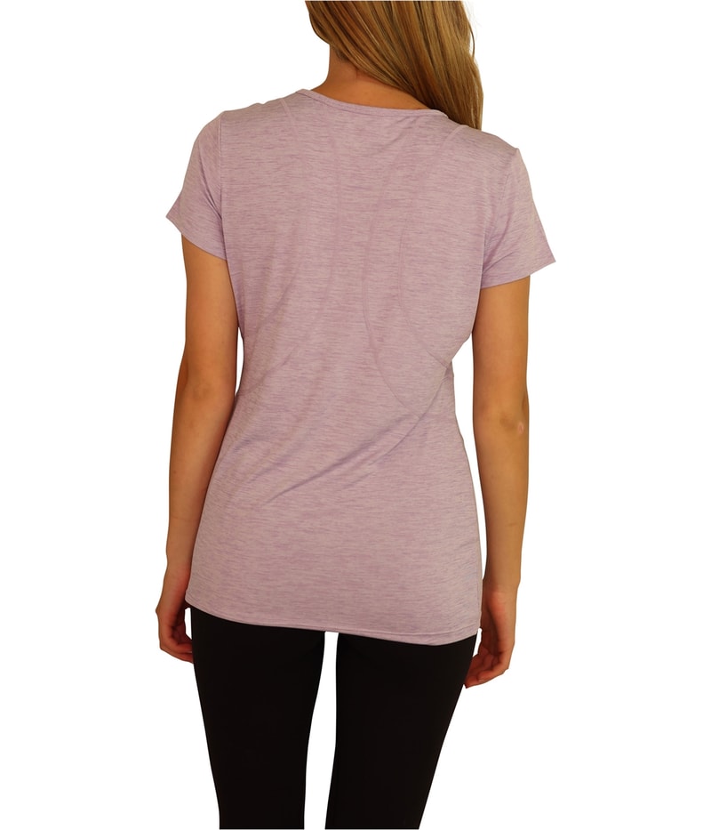 Reebok Womens Linear Marled Basic T-Shirt
