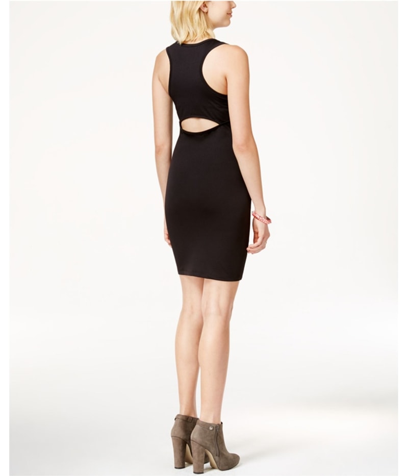 Rampage Womens Printed Front Bodycon Dress in Black-Aztecprint, image 2 of 2