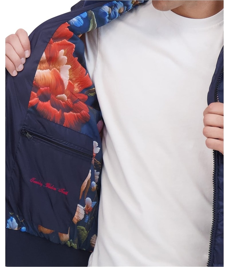 Robert Graham Mens Quilted Bomber Jacket