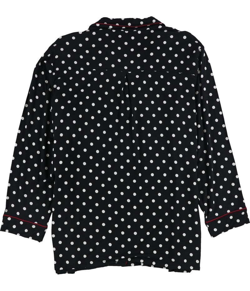 P.J. Salvage Womens Polka Dot Button Down Pajama Tops