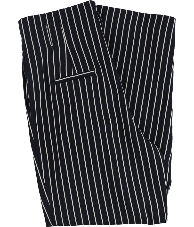 Rachel Roy Womens Striped Straight Leg Casual Pants