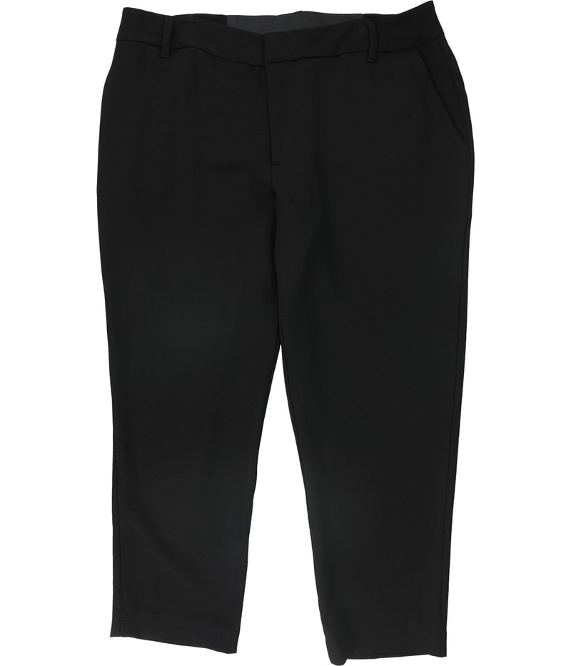 Rachel Roy Womens Solid Tapered Cropped Capri Casual Pants