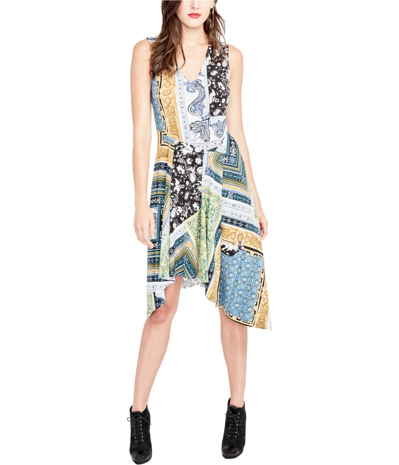 Rachel Roy Womens Asymmetrical A-line Dress