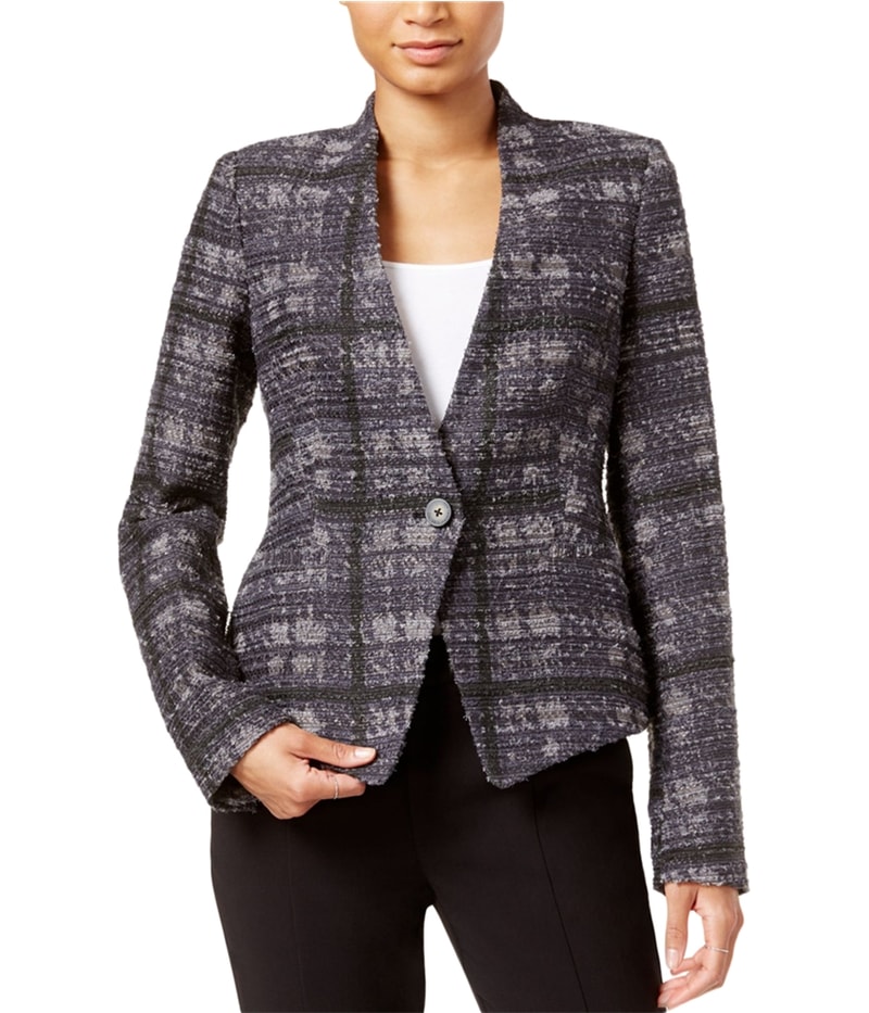 Rachel Roy Womens Frankie Printed Blazer Jacket