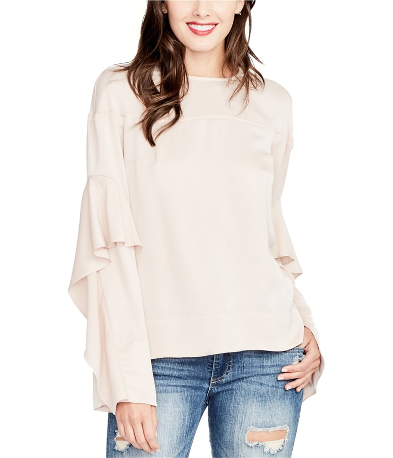 Rachel Roy Womens Ruffle-sleeve Tunic Blouse