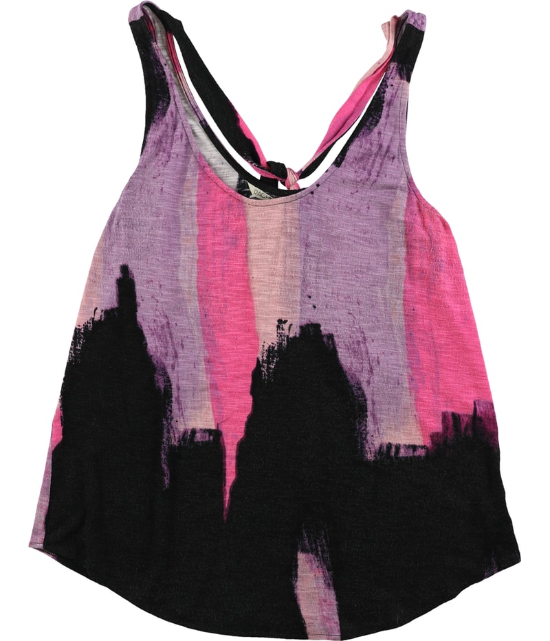 Rachel Roy Womens Printed Tie Back Tank Top