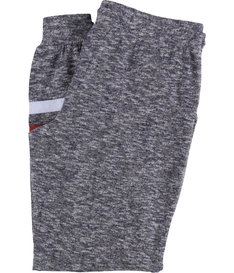 P.J. Salvage Womens Fleece 2 Striped Pajama Jogger Pants in Navy, image 2 of 2