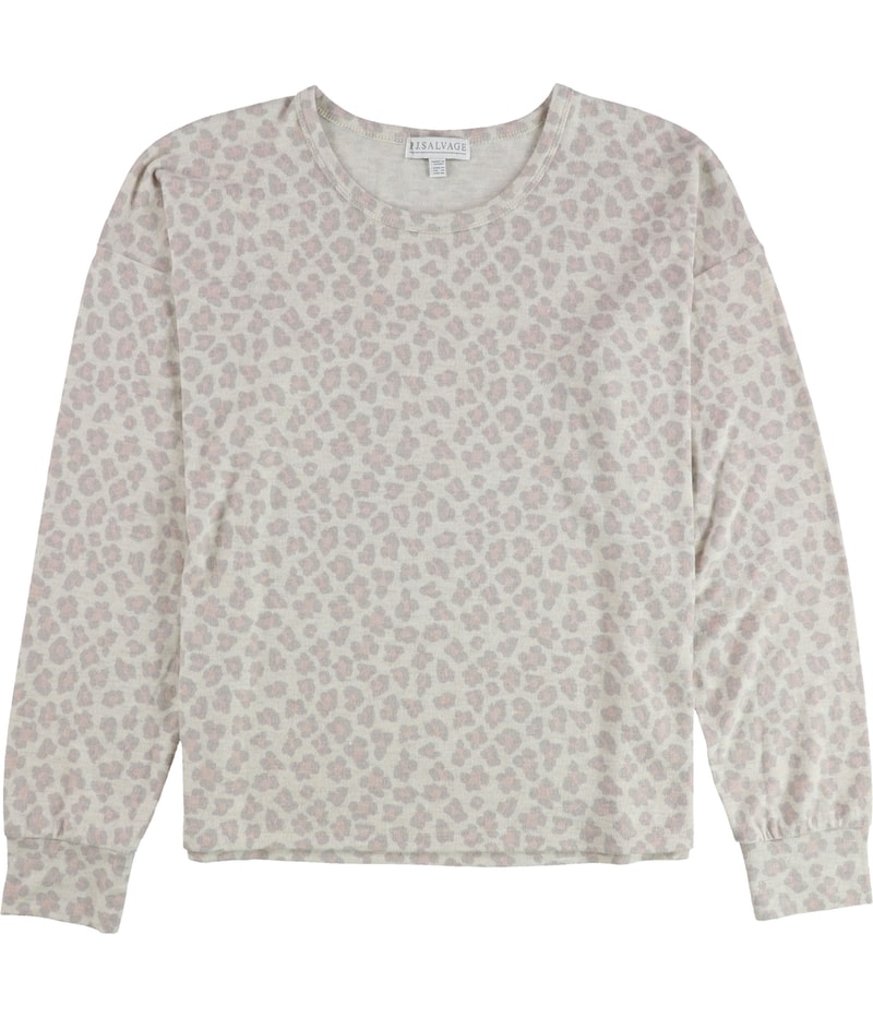 P.J. Salvage Womens Leopard Pajama Sweater