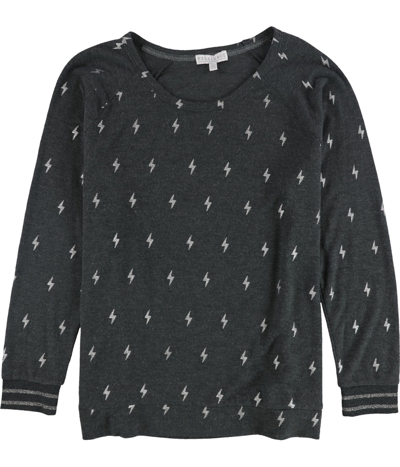 P.J. Salvage Womens Glitter Lighting Bolts Pajama Sweater
