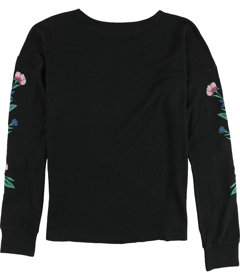 P.J. Salvage Womens Embroidered Flowers Pajama Sleep T-shirt
