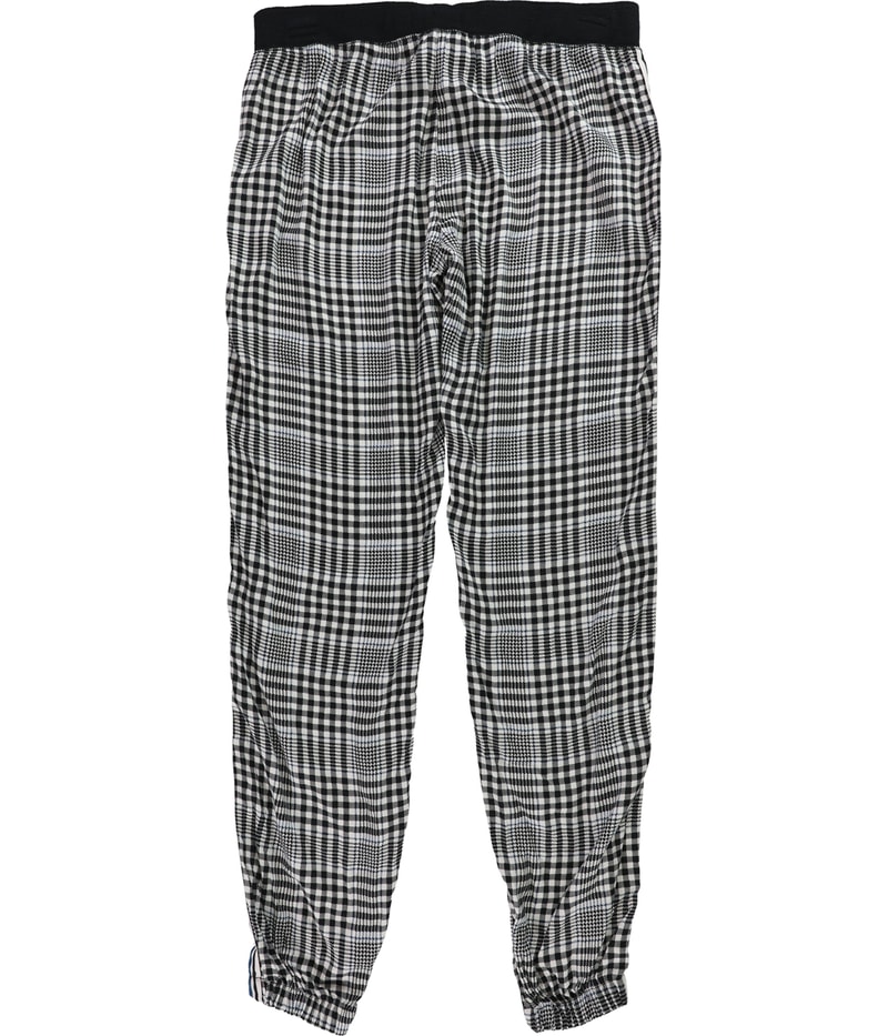 P.J. Salvage Womens Plaid Striped Sides Pajama Jogger Pants