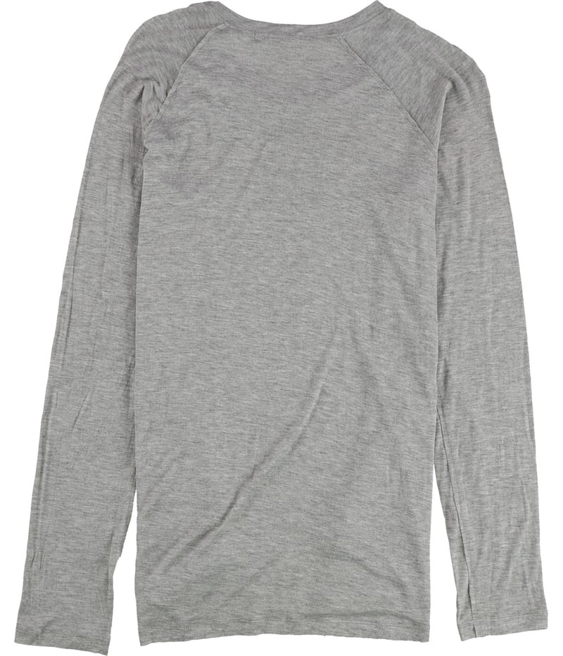 P.J. Salvage Womens Hemmed Pajama Sleep T-shirt in Heather Gray, view 2
