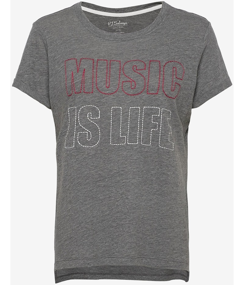 P.J. Salvage Womens Music Is Life Pajama Sleep T-shirt