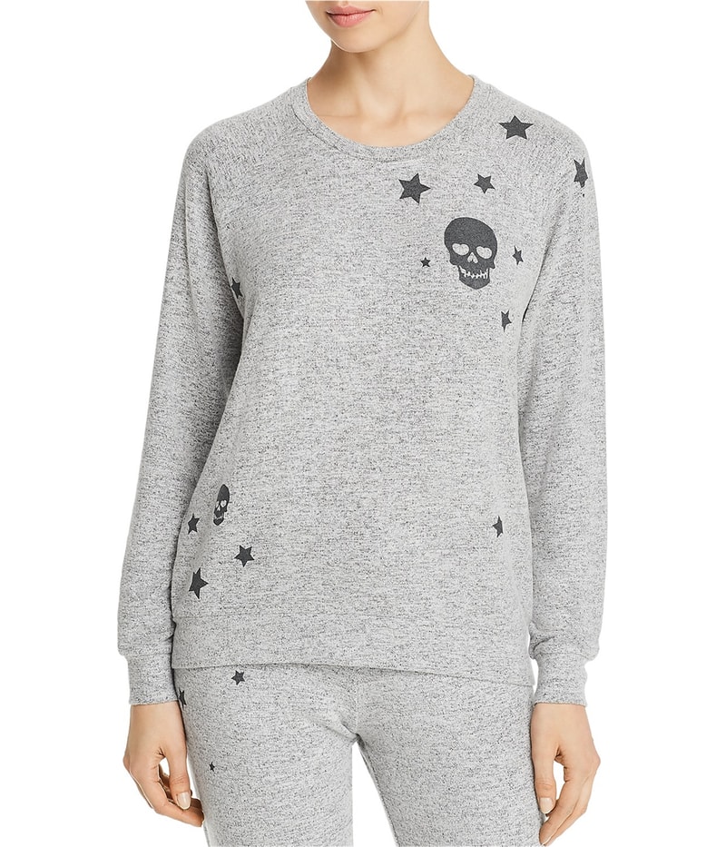 P.J. Salvage Womens Skulls and Stars Pajama Sweater