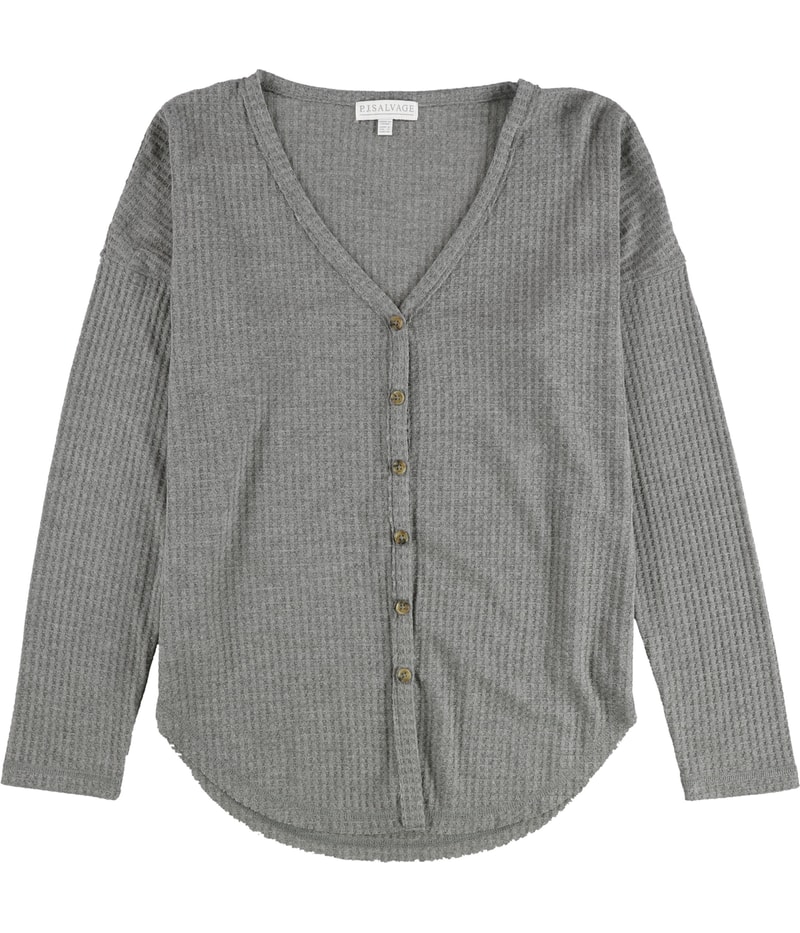 P.J. Salvage Womens Knitted Button Down Pajama Tops