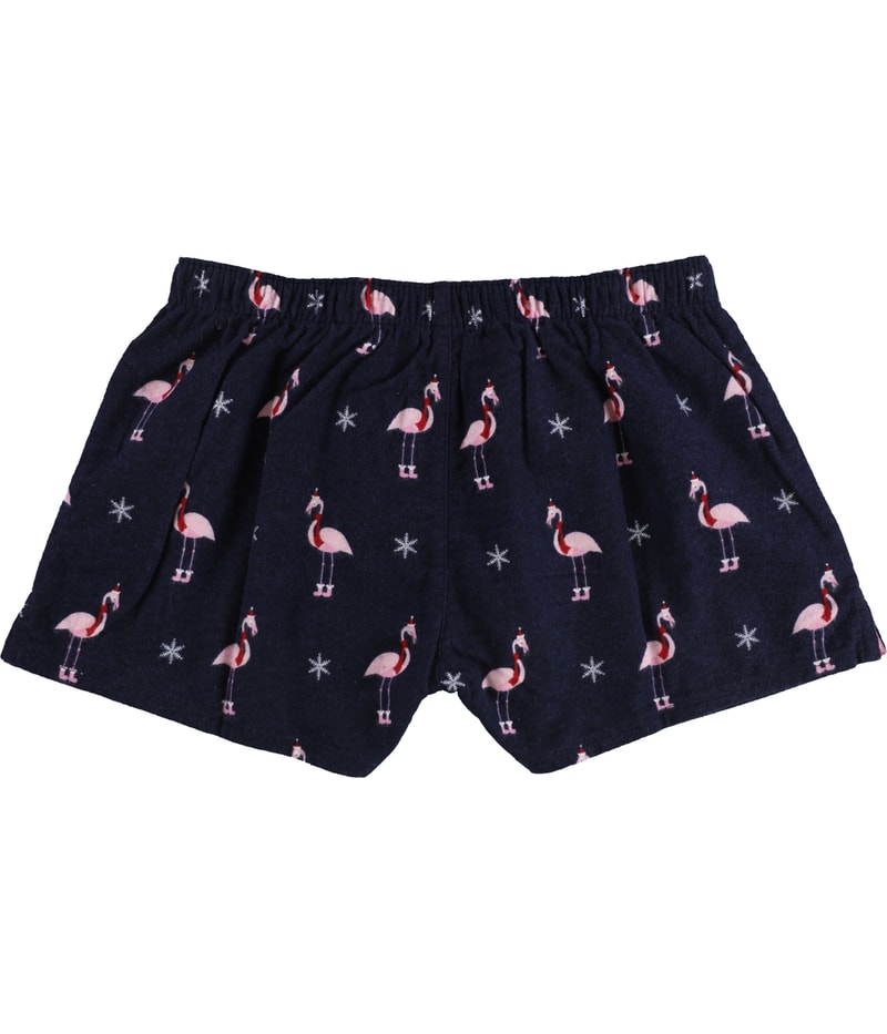 P.J. Salvage Womens Flamingo Pajama Shorts, view 2
