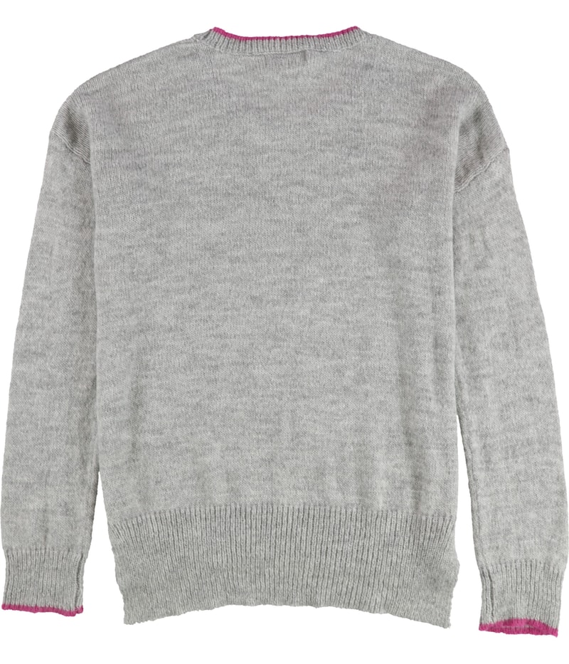 P.J. Salvage Womens Two Tone Split Hem Pullover Sweater