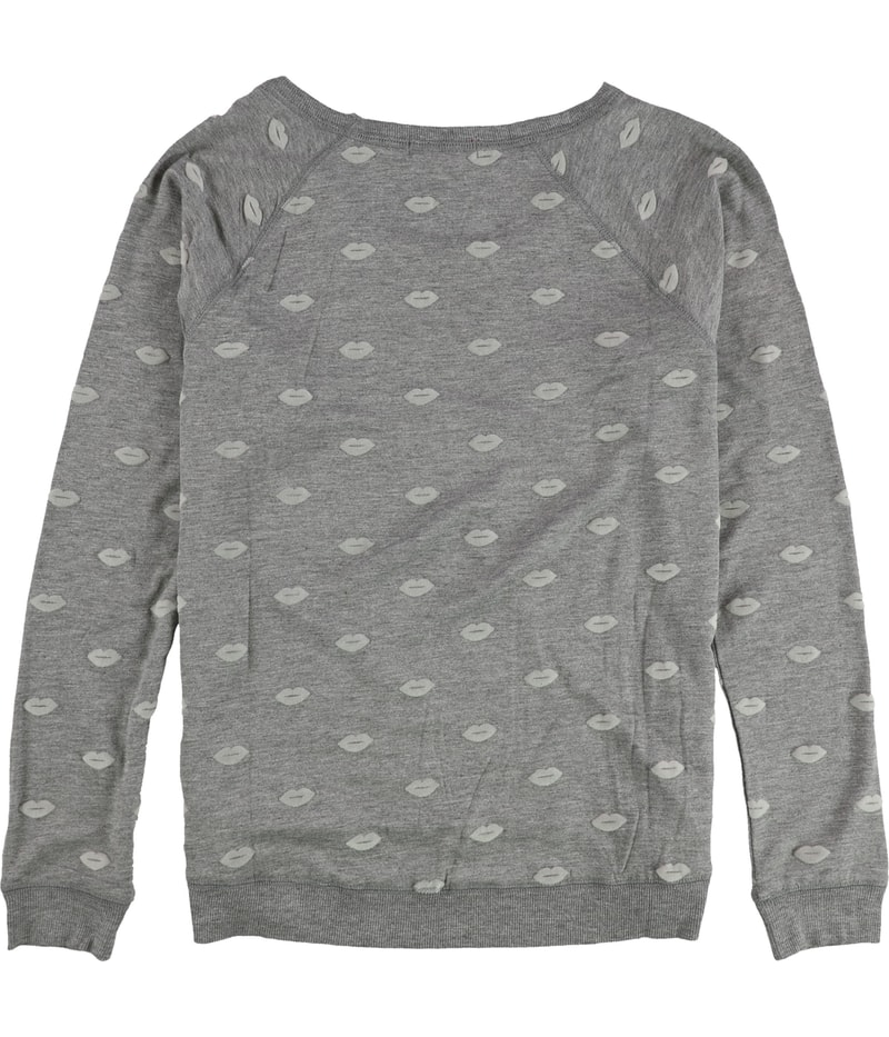 P.J. Salvage Womens Felt Kisses Pajama Sweater