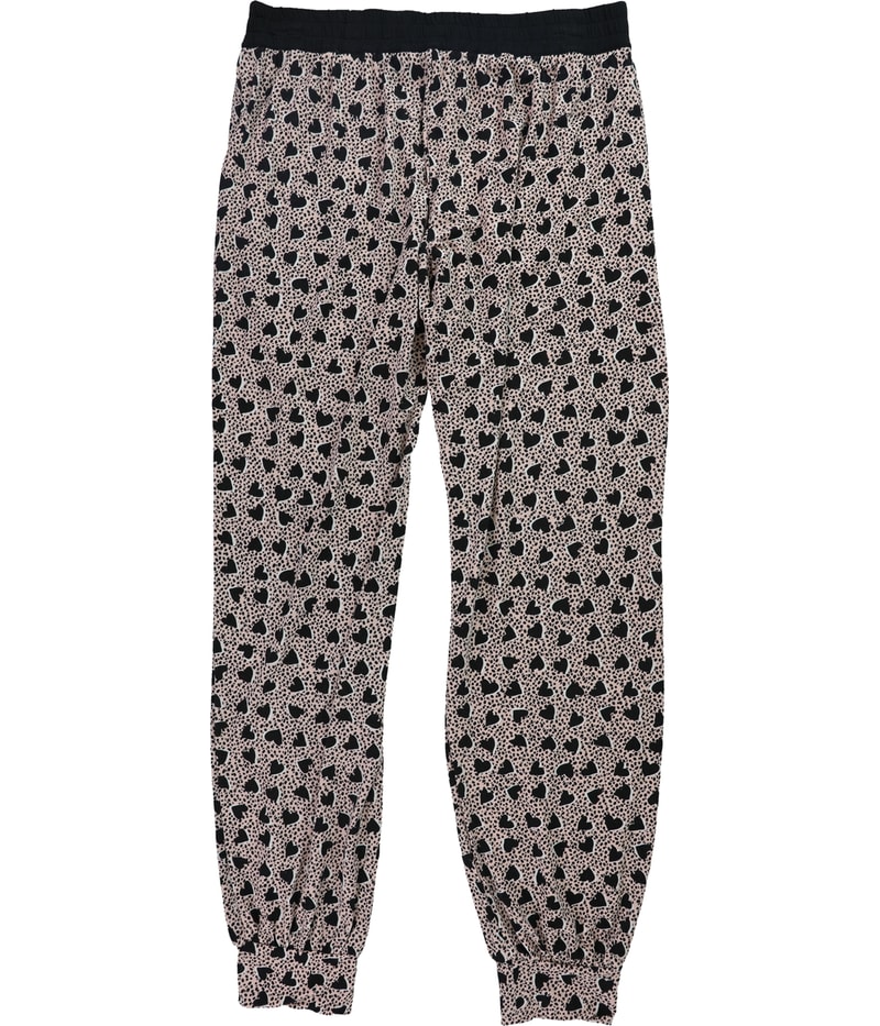 P.J. Salvage Womens Cheetah Hearts Pajama Jogger Pants, view 2