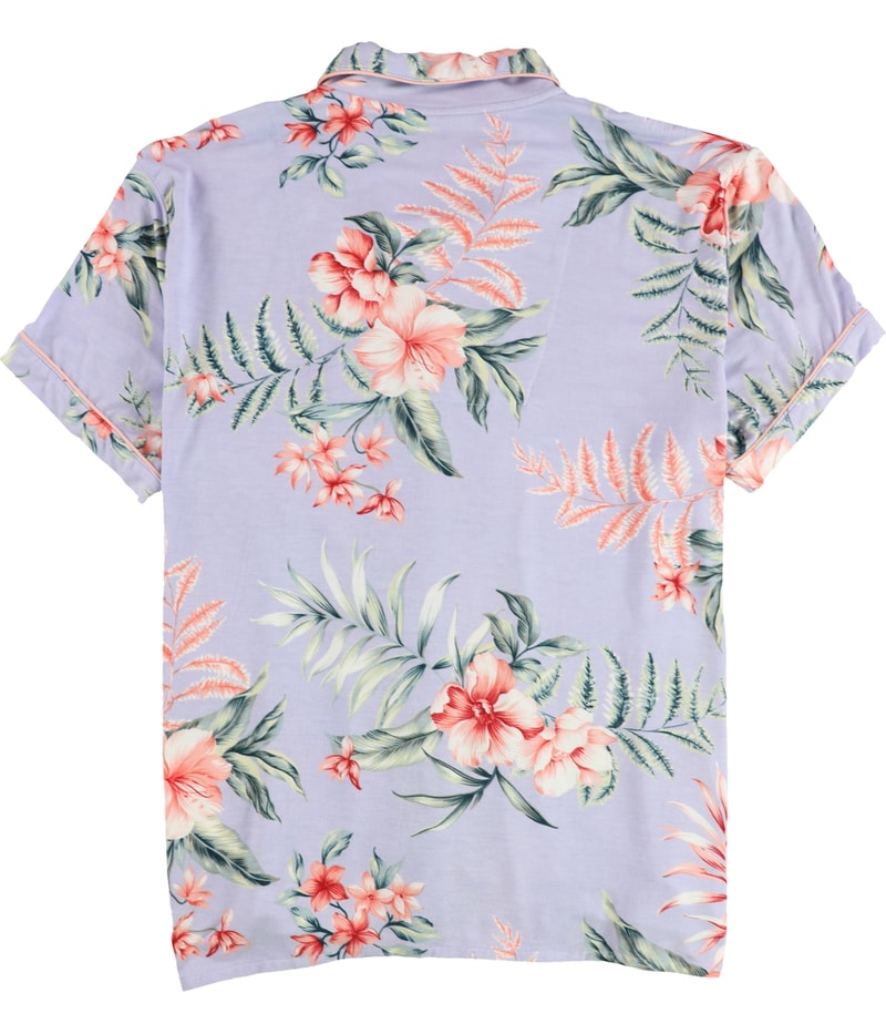 P.J. Salvage Womens Paradise Button Down Pajama Tops