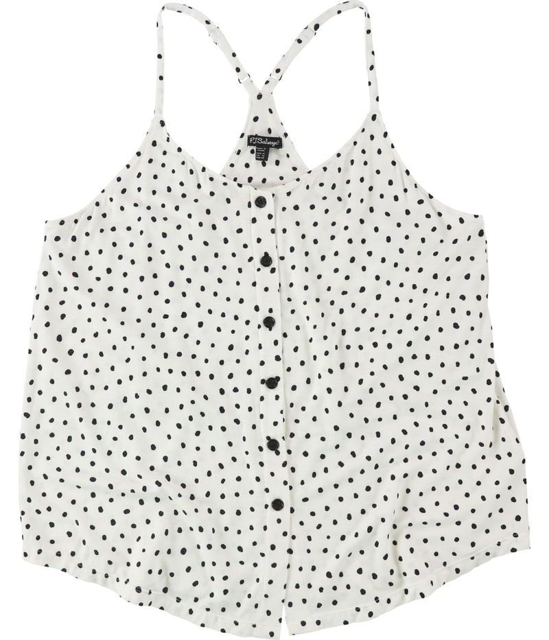 P.J. Salvage Womens Dots Pajama Sleep Tank Top