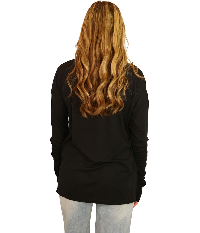 P.J. Salvage Womens Rib-Knit Thermal Pajama Shirt