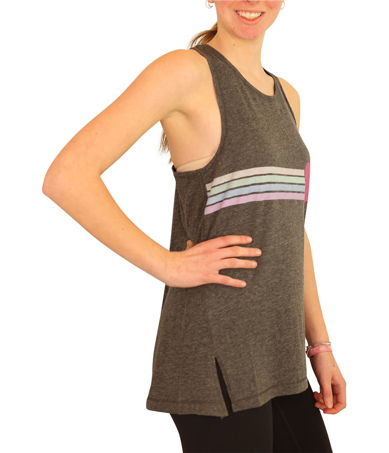 P.J. Salvage Womens Heart N Stripes Pajama Sleep Tank Top