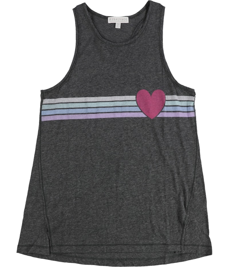 P.J. Salvage Womens Heart N Stripes Pajama Sleep Tank Top