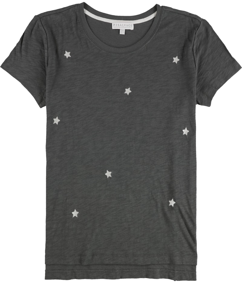 P.J. Salvage Womens Embroidered Stars Pajama Sleep T-shirt