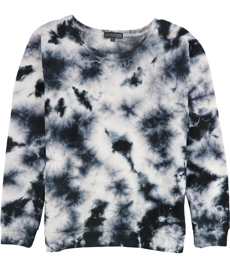 P.J. Salvage Womens Tie Dye Pajama Sweatshirt Top