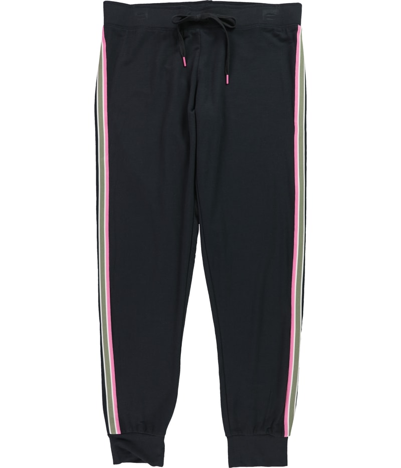 P.J. Salvage Womens Pink,Green Stripe Pajama Jogger Pants
