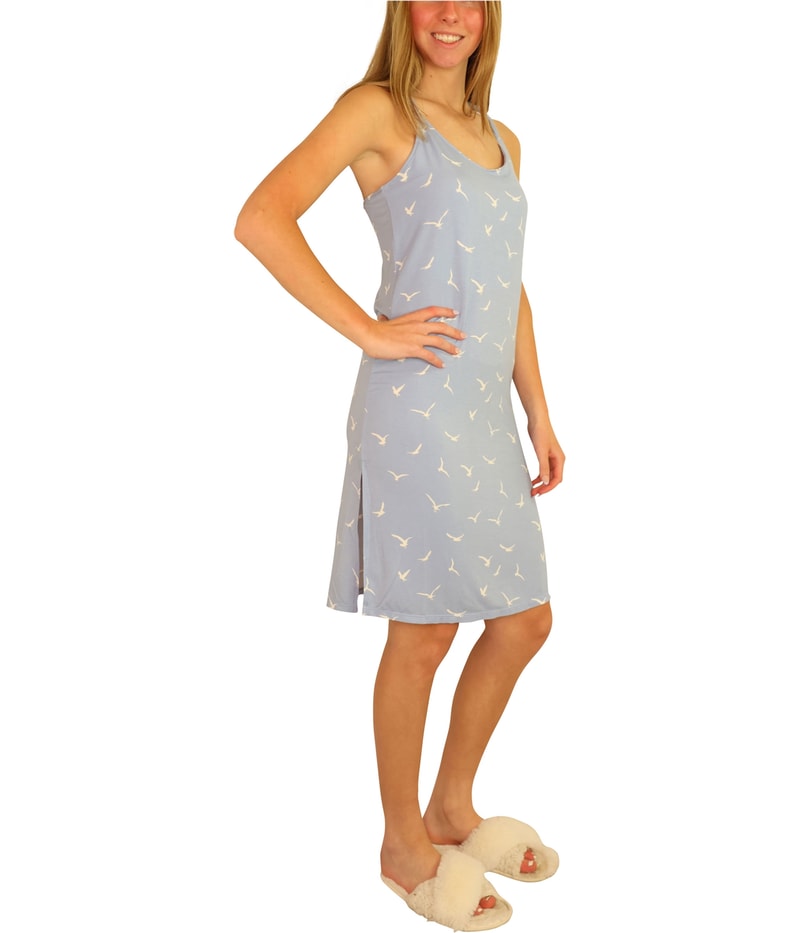 P.J. Salvage Womens Racerback Chemise Pajama Night Gown, view 2