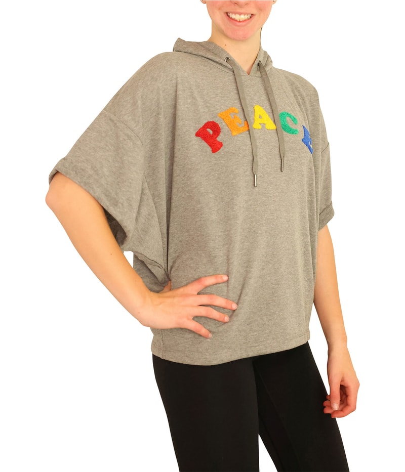 P.J. Salvage Womens Peace Pajama Sweatshirt Top