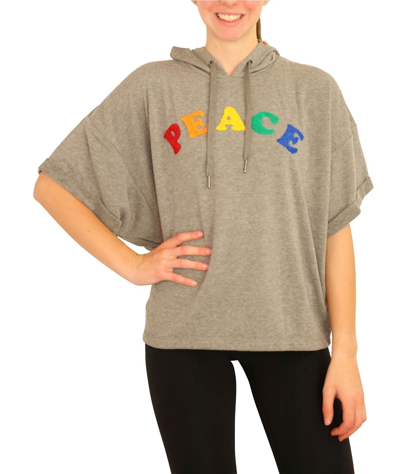 P.J. Salvage Womens Peace Pajama Sweatshirt Top