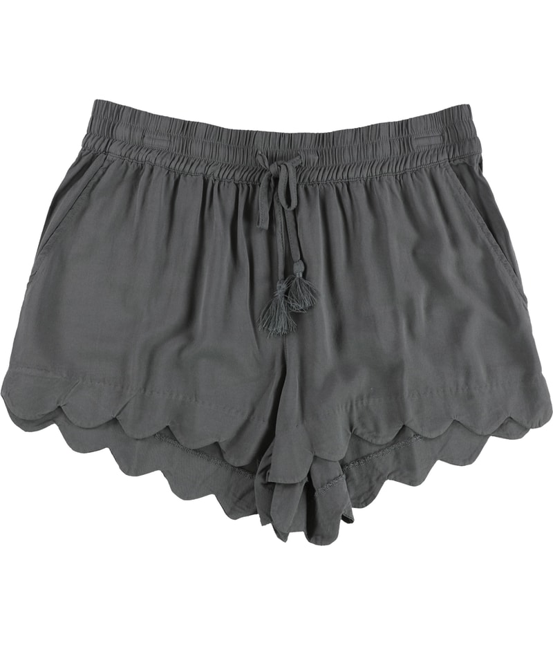 P.J. Salvage Womens Scalloped Hem Pajama Shorts