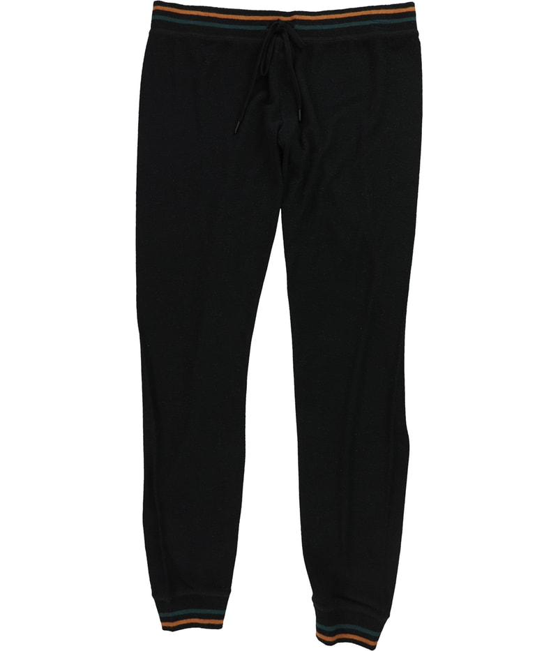P.J. Salvage Womens Striped Hem Pajama Jogger Pants
