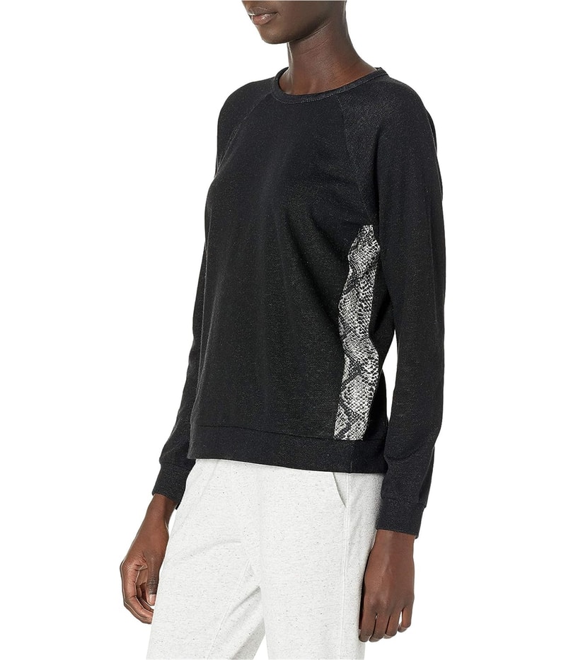 P.J. Salvage Womens Snake Sides Pajama Sweater