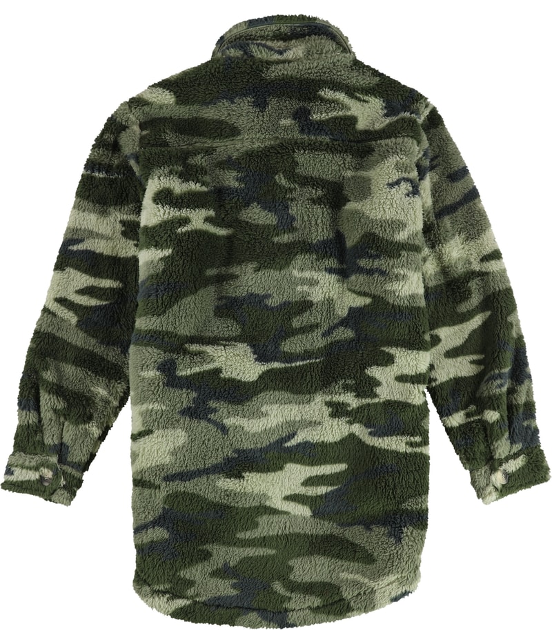 P.J. Salvage Womens Cozy Camouflage Jacket