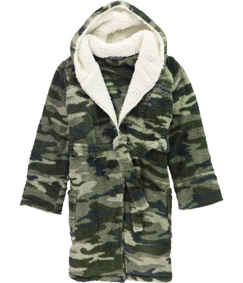 P.J. Salvage Womens Hooded Camouflage Robe
