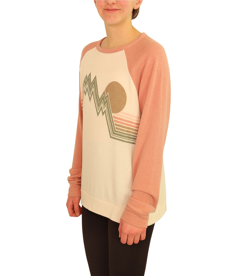 P.J. Salvage Womens Mountain Graphic Pajama Sweater