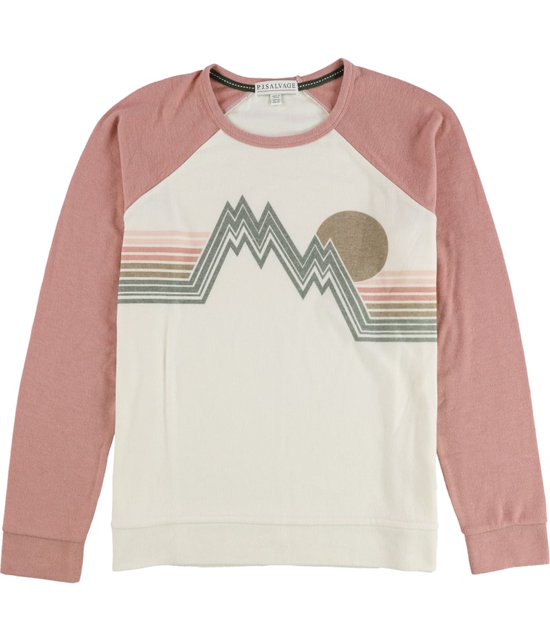 P.J. Salvage Womens Mountain Graphic Pajama Sweater