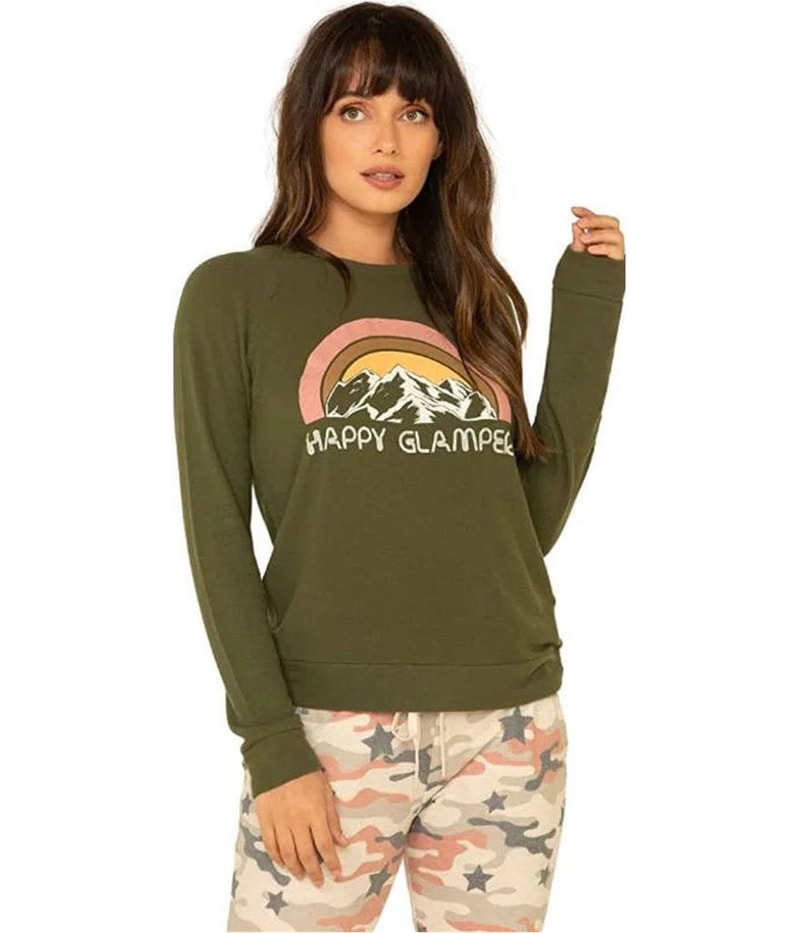 P.J. Salvage Womens Happy Glamper Pajama Sweater
