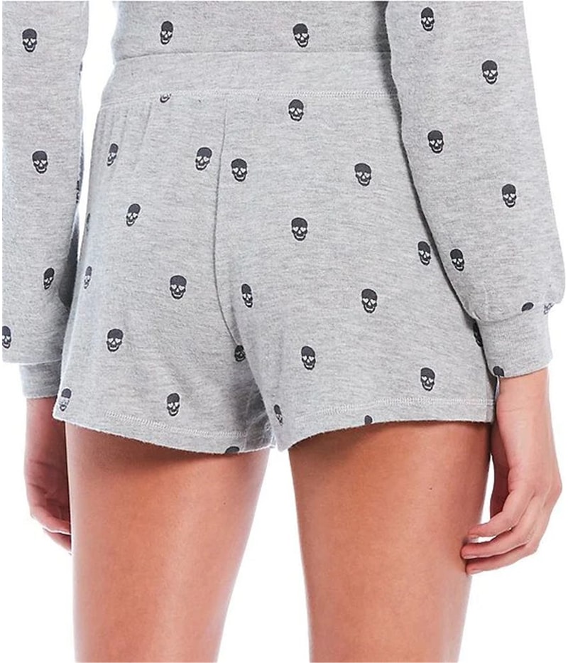 P.J. Salvage Womens Skulls With Heart Eyes Pajama Shorts